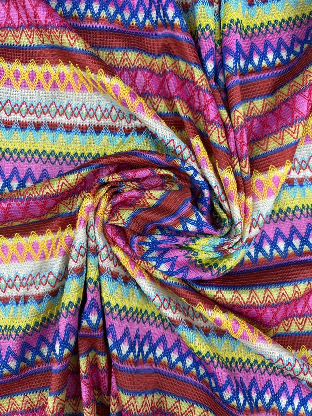 MISSONI 幾何学柄 マルチカラー 総柄 コットン ポロシャツ N884 MISSONI 幾何学柄 マルチカラー 総柄 コットン ポロシャツ N884