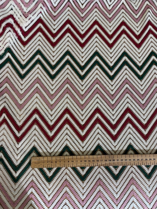 MISSONI ミッソーニ　ウールコート　シルク　総柄　マルチカラー　サイズ42 Missoni/ミッソーニ】 D-TK392 ベスト/リネン混 マルチカラー
